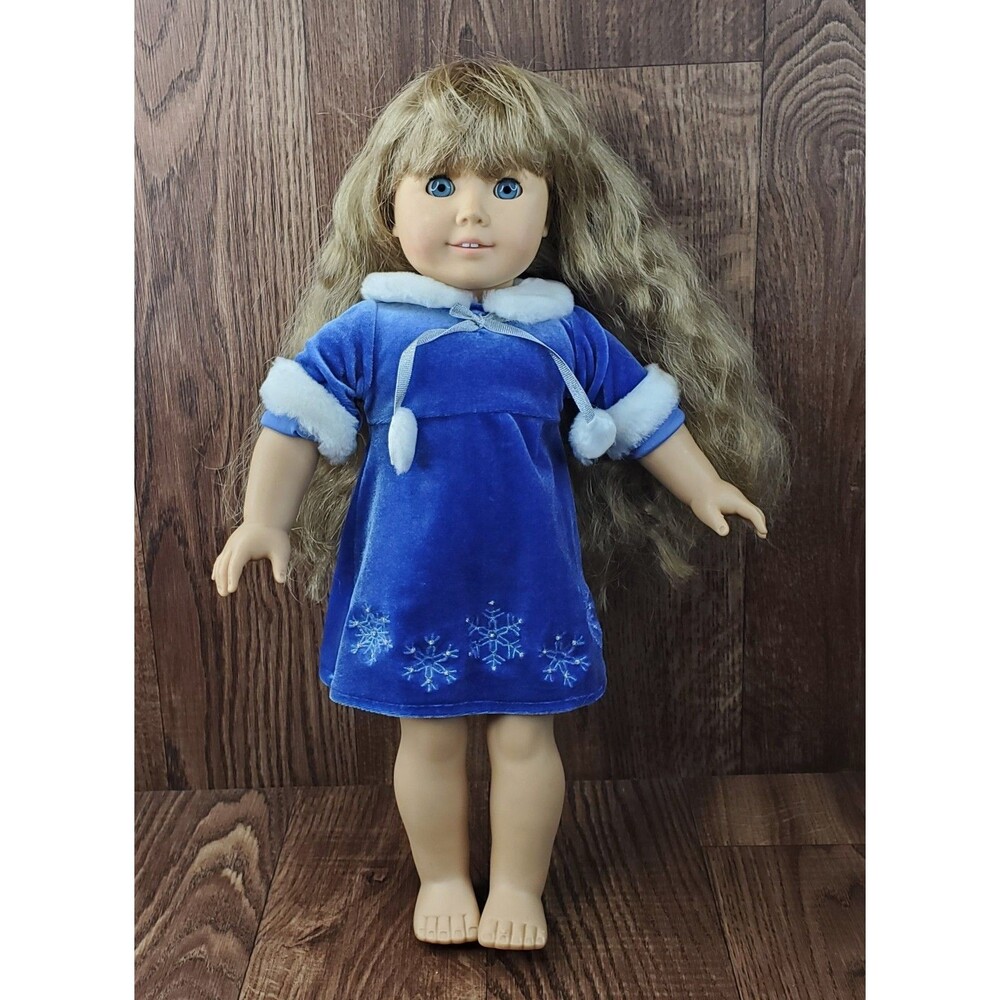 Pleasant Company Kirsten Larson American Girl 18" Doll 1991-1994 Snowflake Dress